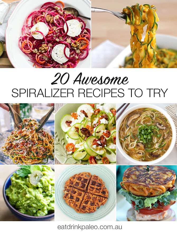 Vegetarian Spiralizer Recipes
 veggie pasta maker recipes