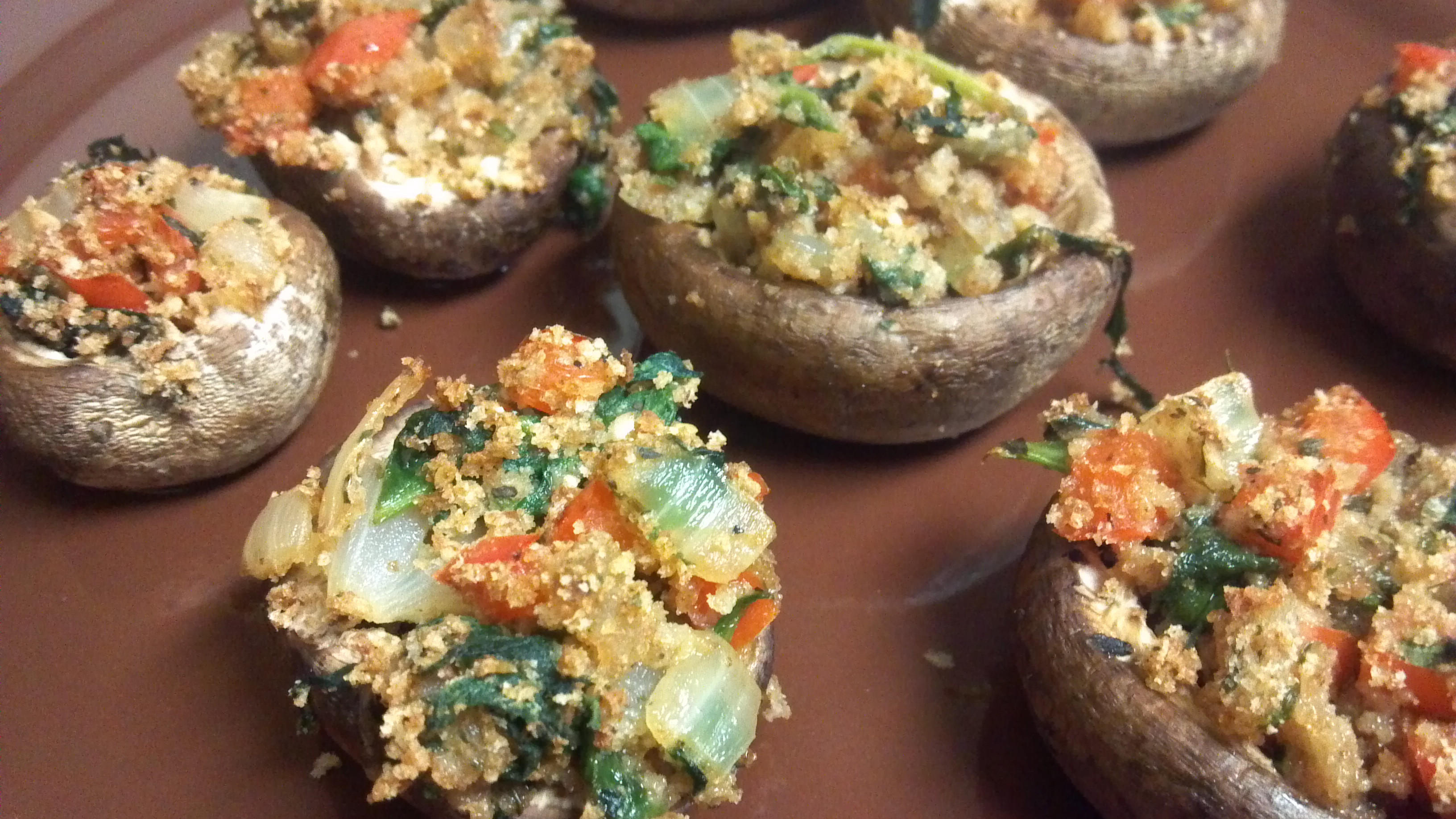 Vegetarian Stuffed Mushroom
 ve arian stuffed mushrooms