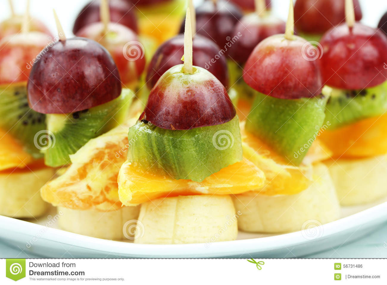 Vegetarian Toothpick Appetizers
 Hors D oeuvres Toothpicks Stock Image