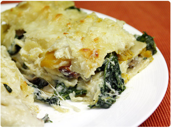 Vegetarian White Lasagna
 Ve able Lasagna with White Sauce