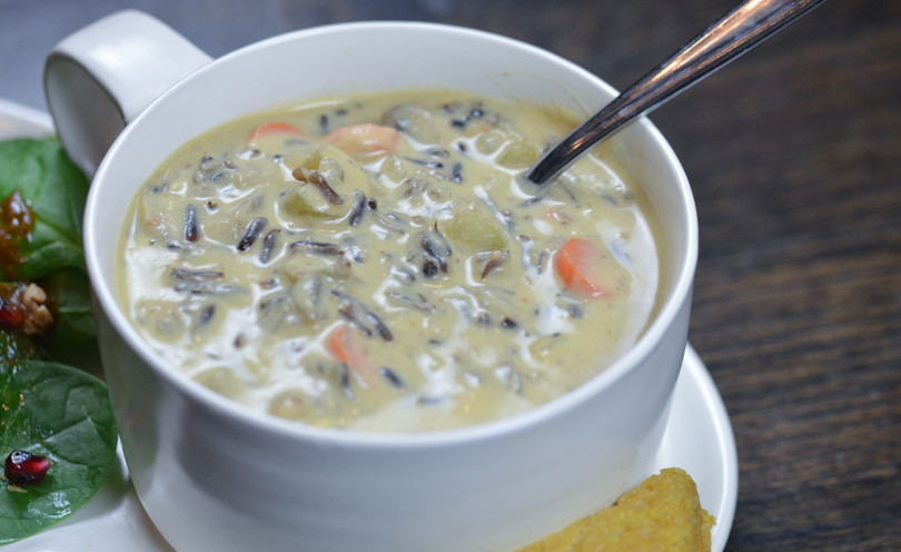 Vegetarian Wild Rice Soup
 Creamy Vegan Wild Rice Soup