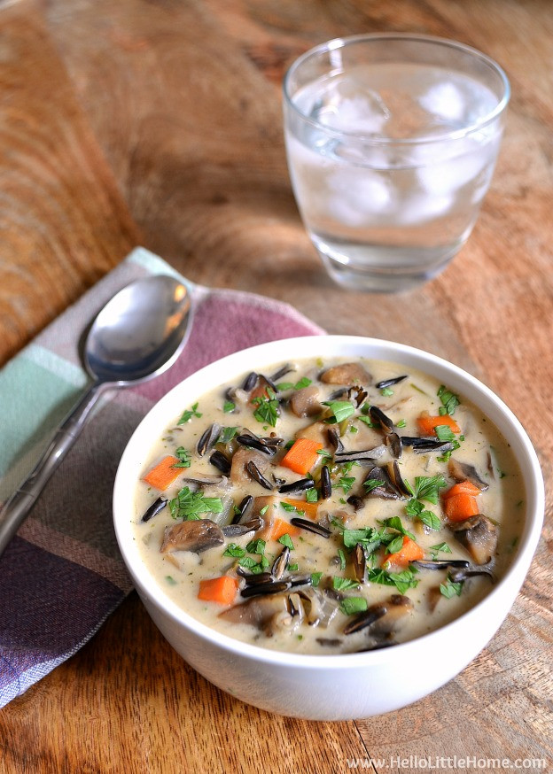 Vegetarian Wild Rice Soup
 ve arian wild rice soup recipe