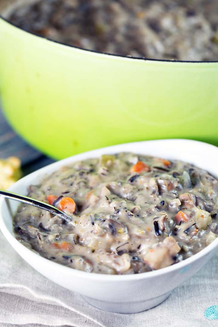 Vegetarian Wild Rice Soup
 Ve arian Mushroom and Wild Rice Soup