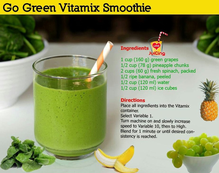 Vita Mix Weight Loss Recipes
 Go Green Vitamix Smoothie Smoothies