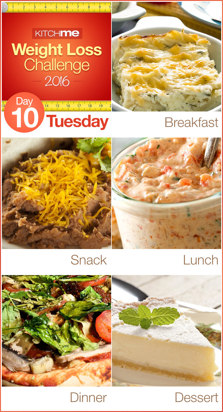 Weight Loss Dinner
 Day 10 Meal Plan – Weight Loss Challenge Recipes for