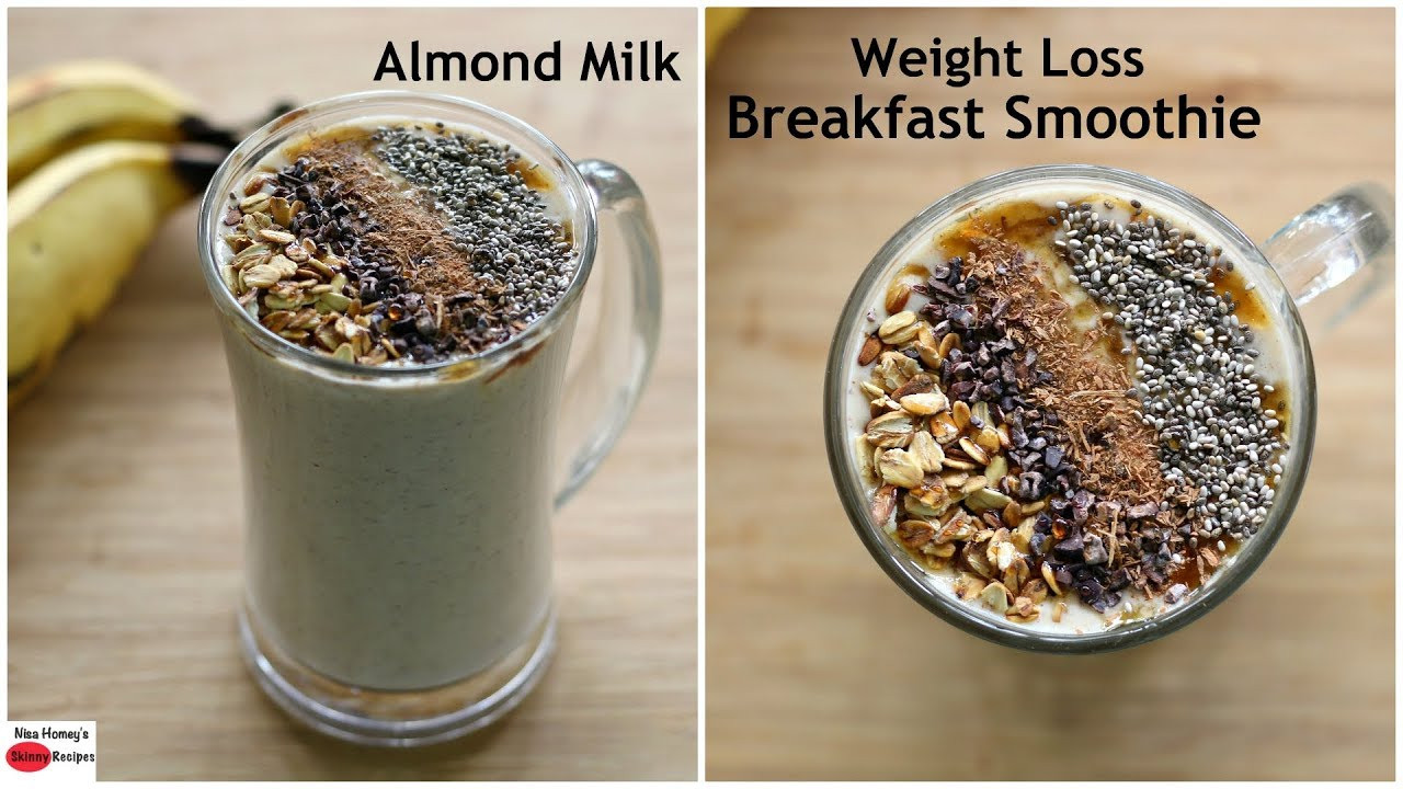 Weight Loss Smoothies Recipes With Almond Milk
 Almond Milk Banana Oatmeal Breakfast Smoothie Easy Vegan