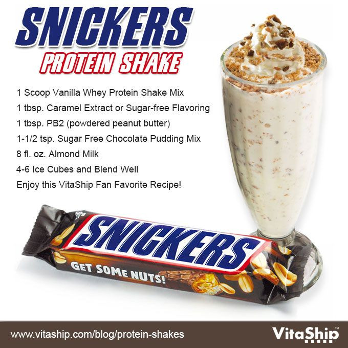 Whey Protein Recipes For Weight Loss
 Snickers Protein Shake Recipe weightloss proteinshakes