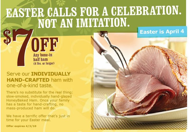 Why Do People Eat Ham On Easter
 Allergen Free Please Need a HoneyBaked Ham Coupon