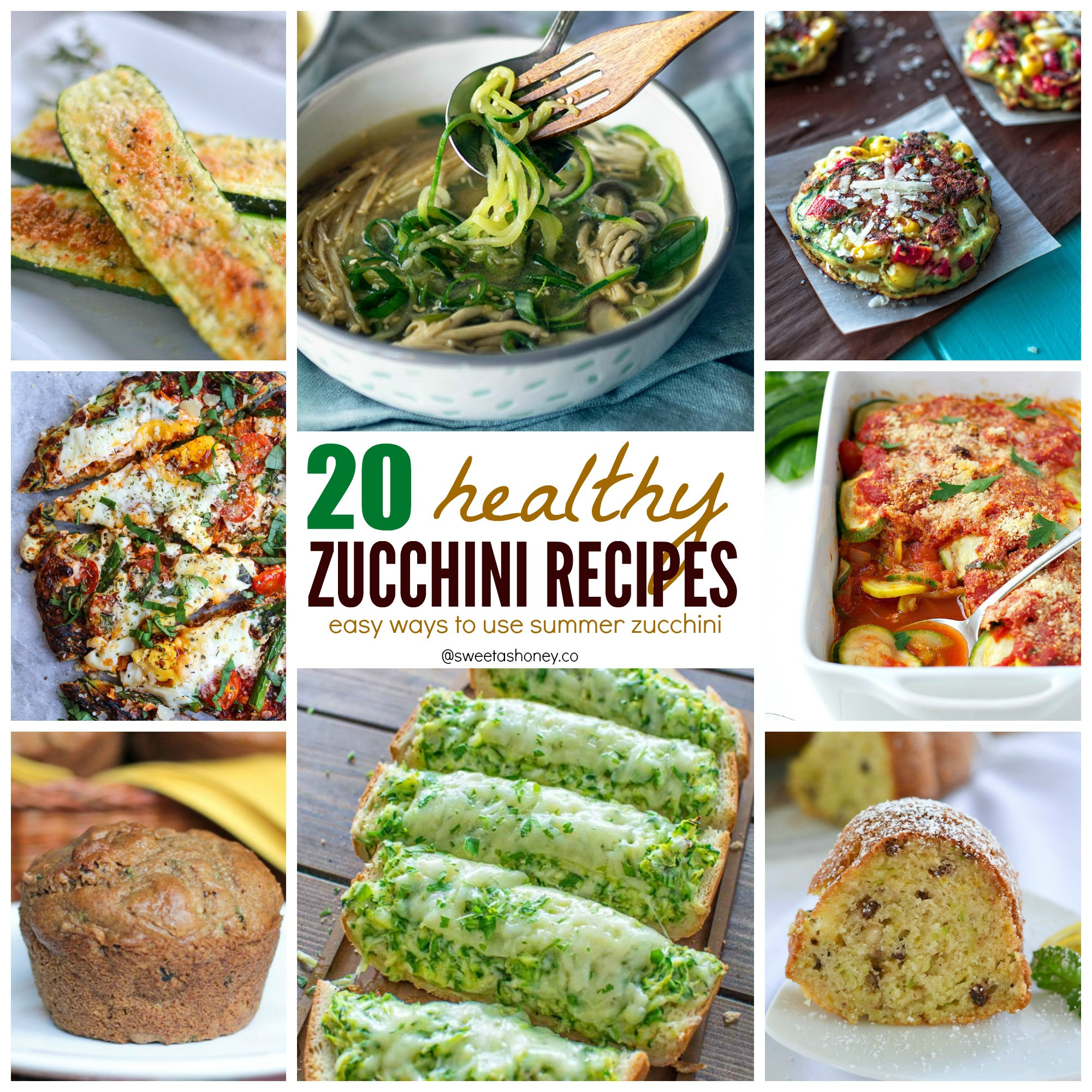 Zucchini Recipe Healthy
 Healthy Zucchini Recipes 20 Easy Ways to Use Zucchini