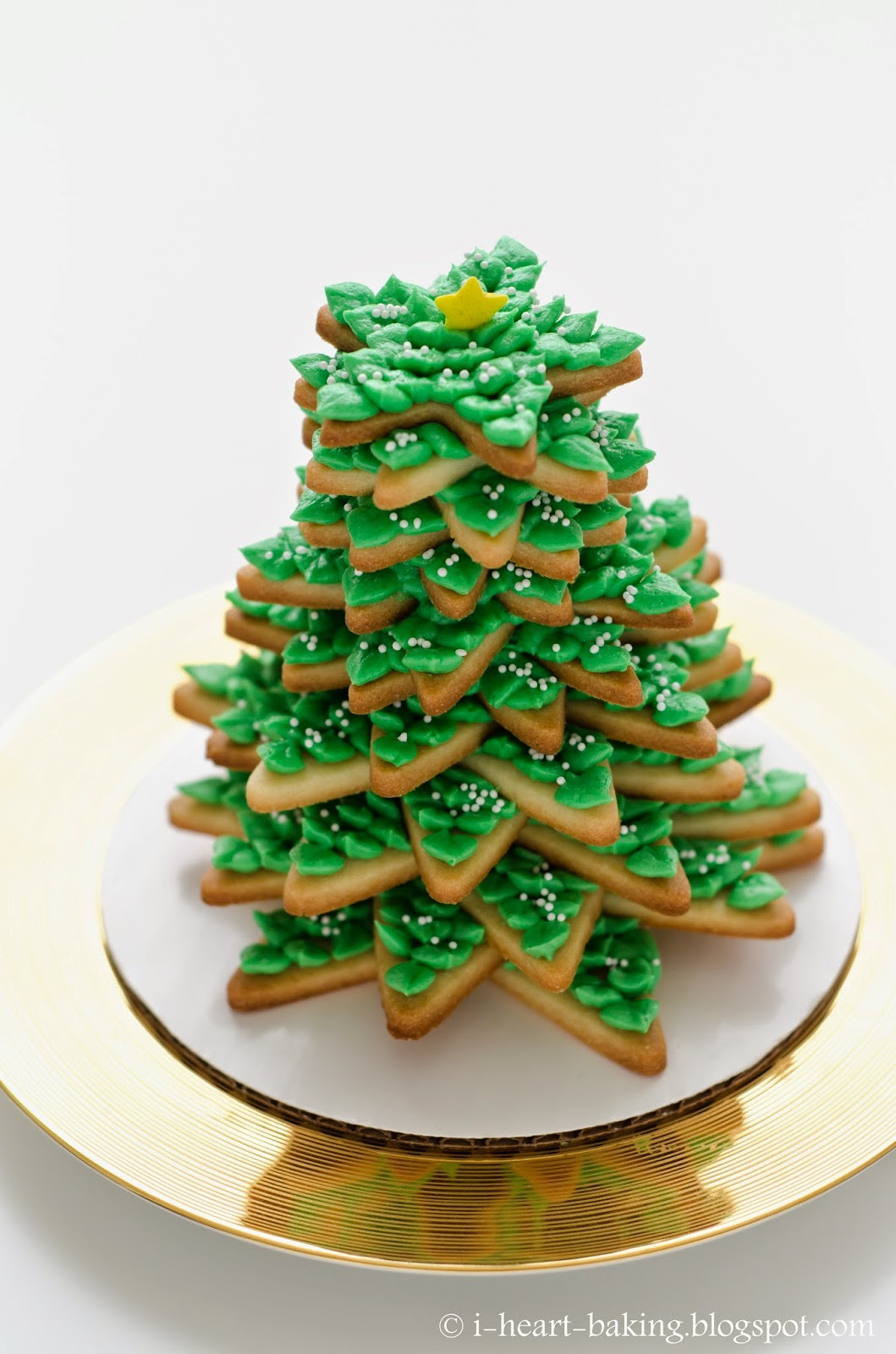 3D Christmas Tree Cookies
 i heart baking 3D cookie christmas tree