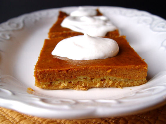 4 Thanksgiving Pies On One Sheet Tray
 Pumpkin Pie Sheet Cake