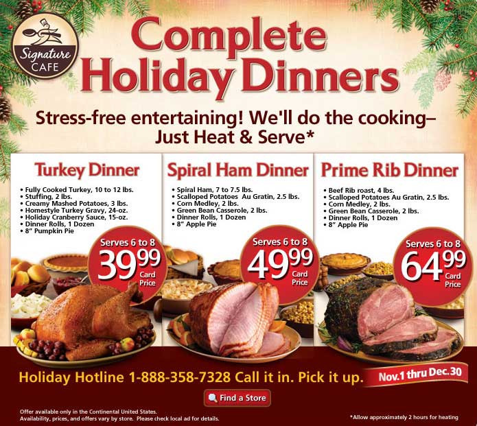 Albertsons Thanksgiving Dinners Prepared
 safeway christmas turkey dinner