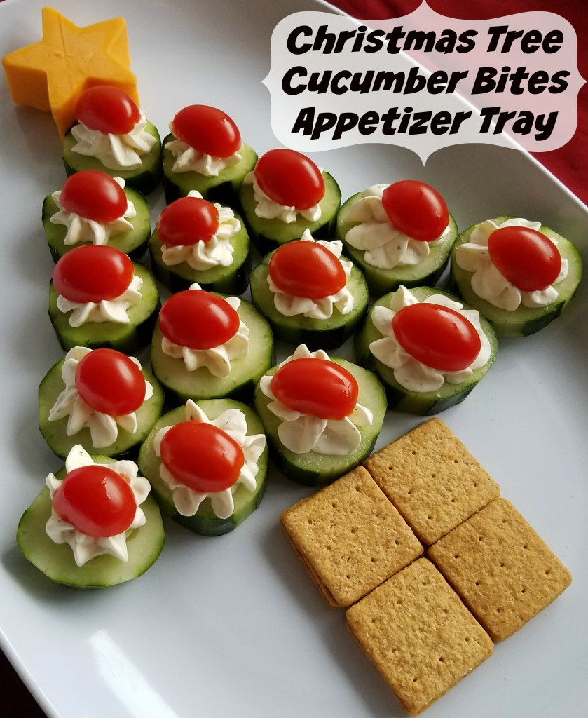Appetizers For Christmas
 Cucumber Bites Christmas Tree Appetizer Tray Making Time