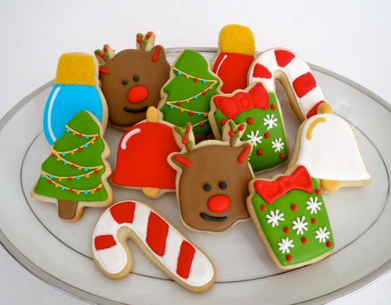 Assorted Christmas Cookies
 Items similar to Assorted Christmas Cookies Reindeer