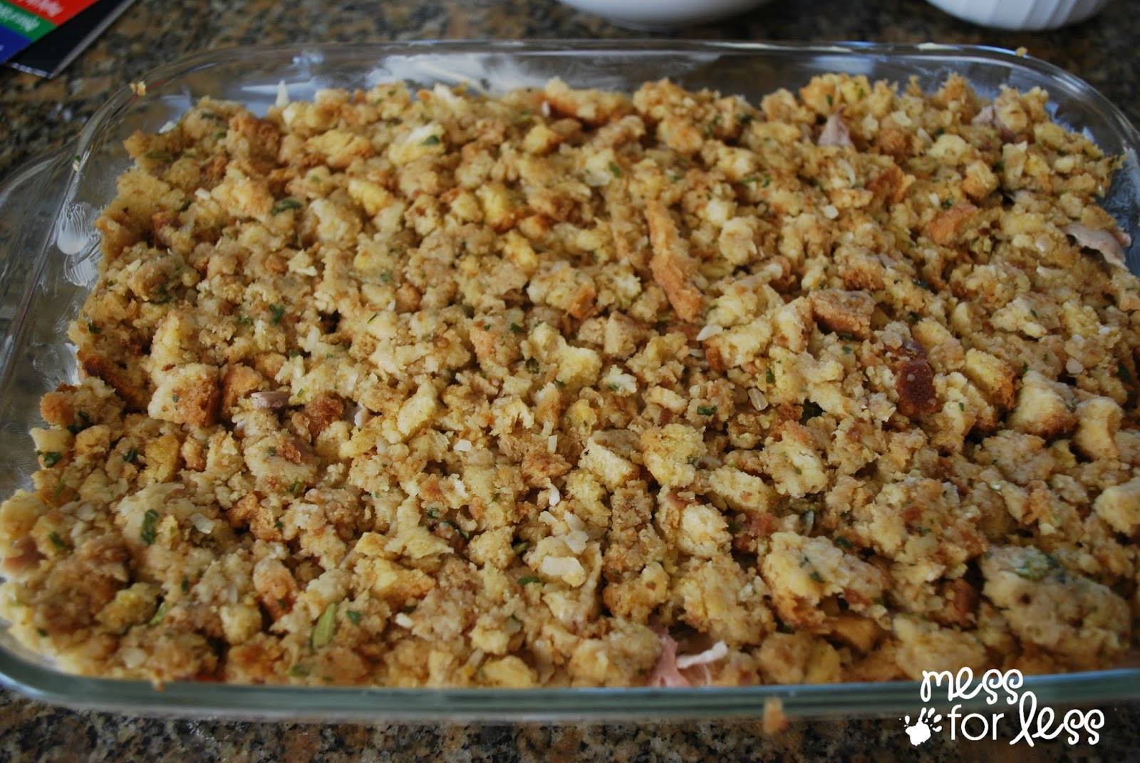 Bake Thanksgiving Turkey
 Thanksgiving Dinner Casserole Mess for Less