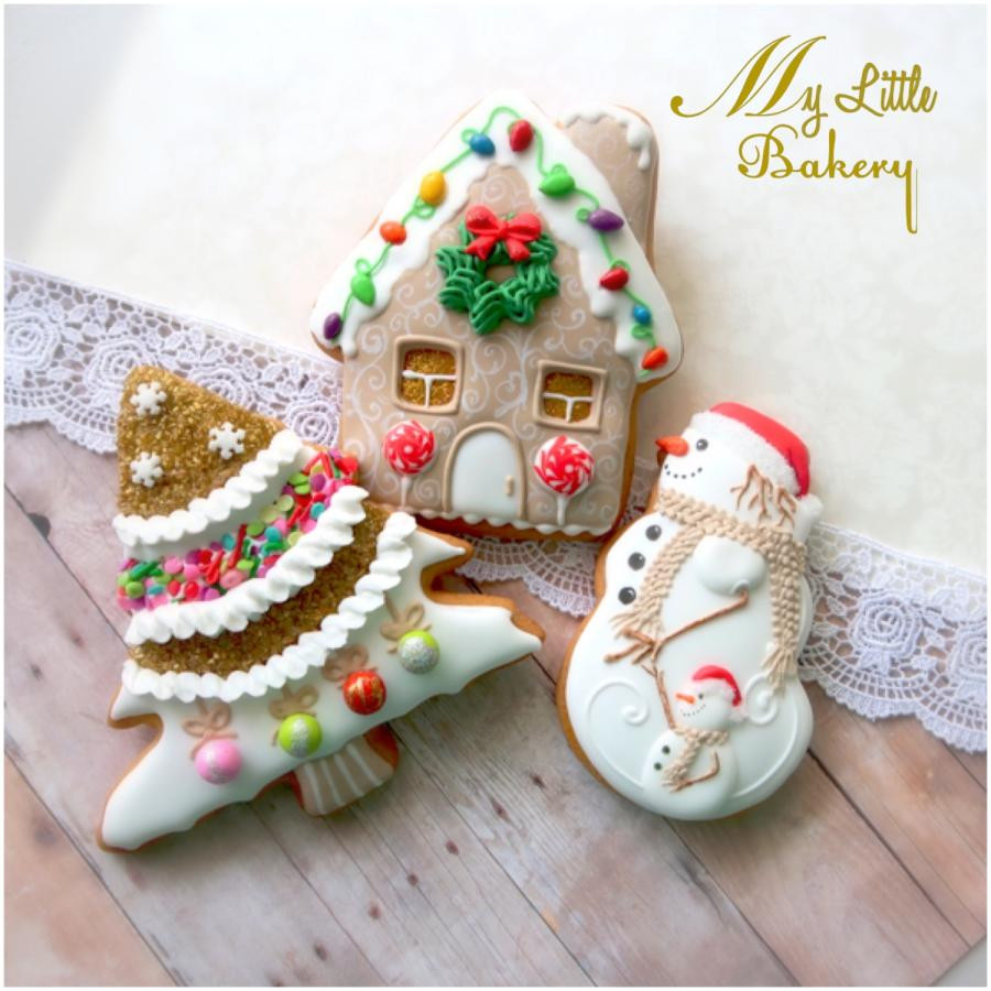 Bakery Christmas Cookies
 Christmas cookies cake by Nadia "My Little Bakery