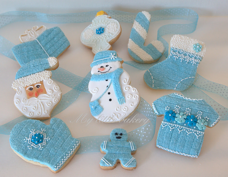 Bakery Christmas Cookies
 My little bakery 🌹 Blue Christmas cookie set