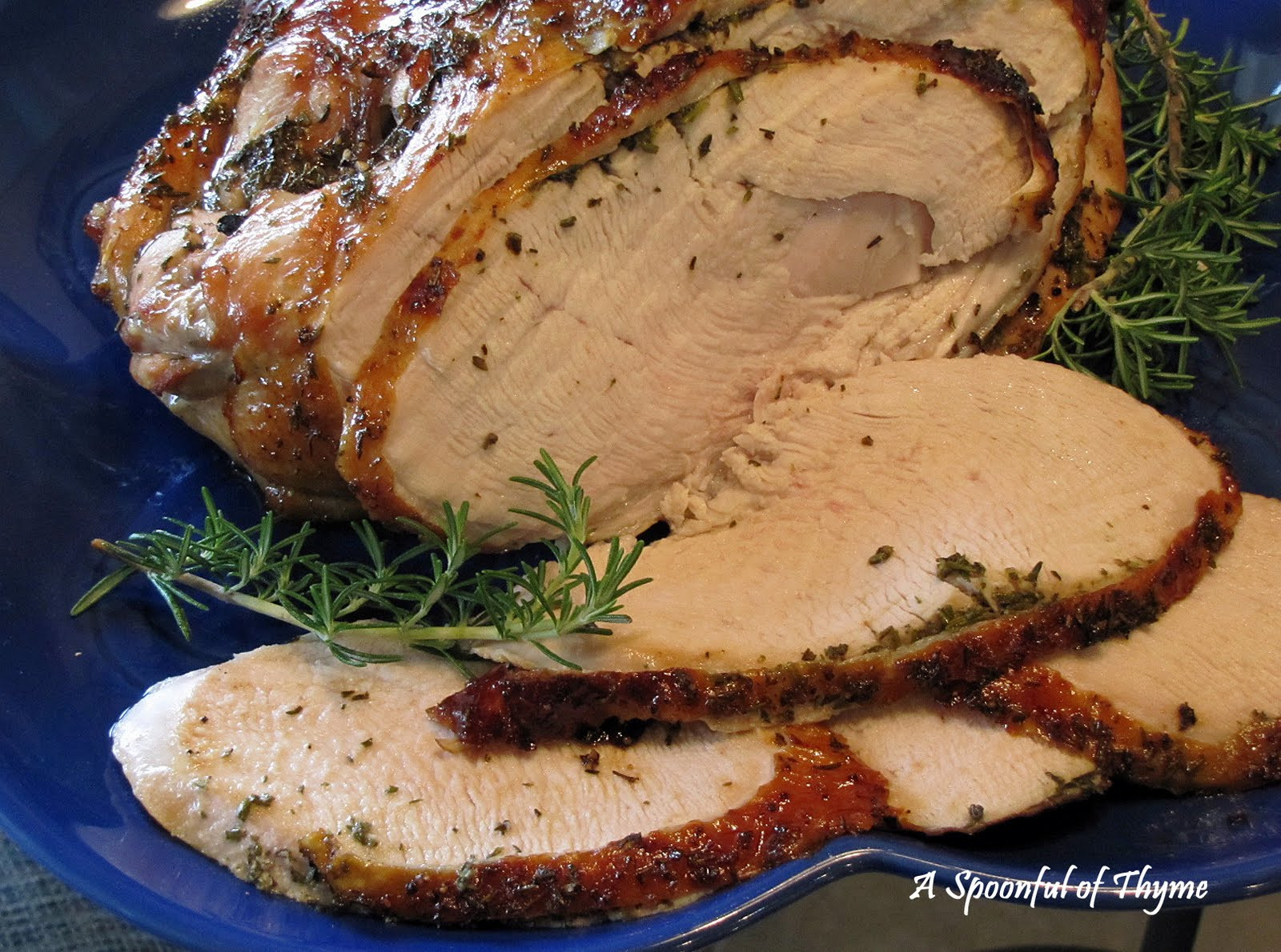 Baking Thanksgiving Turkey
 A Spoonful of Thyme Baked Turkey Breast with Apple Honey