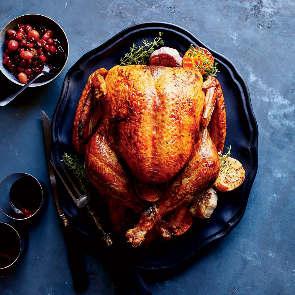 Baking Thanksgiving Turkey
 Clementine and Garlic Roast Turkey Recipe Justin Chapple