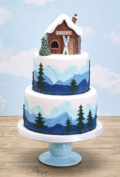 Best Christmas Cakes 2019
 Ski Slope Cake Design by Sherry Hostler