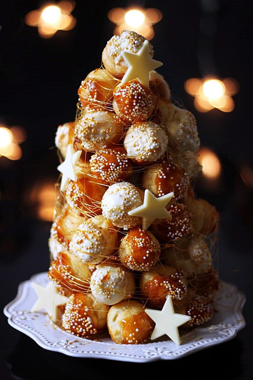 Best Christmas Party Desserts
 Choux Dessert Tower – Best Cheap & Healthy Christmas Party