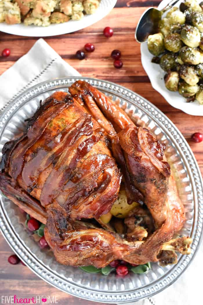 Best Cooked Turkey For Thanksgiving
 Maple Glazed Turkey with Bacon and Sage Butter • FIVEheartHOME