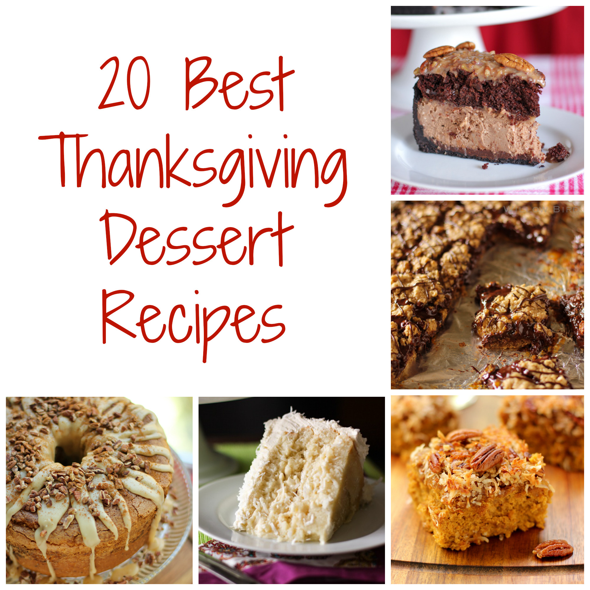 Best Ever Thanksgiving Desserts
 Thanksgiving Dessert Recipes Willow Bird Baking