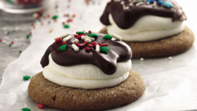 Betty Crocker 3 Ingredient Christmas Swirl Fudge
 Fudge and Marshmallow Topped Cocoa Cookies Cookie Mix