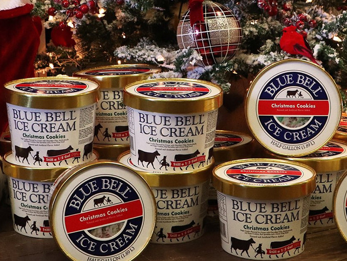 Blue Bell Ice Cream Christmas Cookies
 Blue Bell Wel es Back Christmas Cookies Ice Cream For
