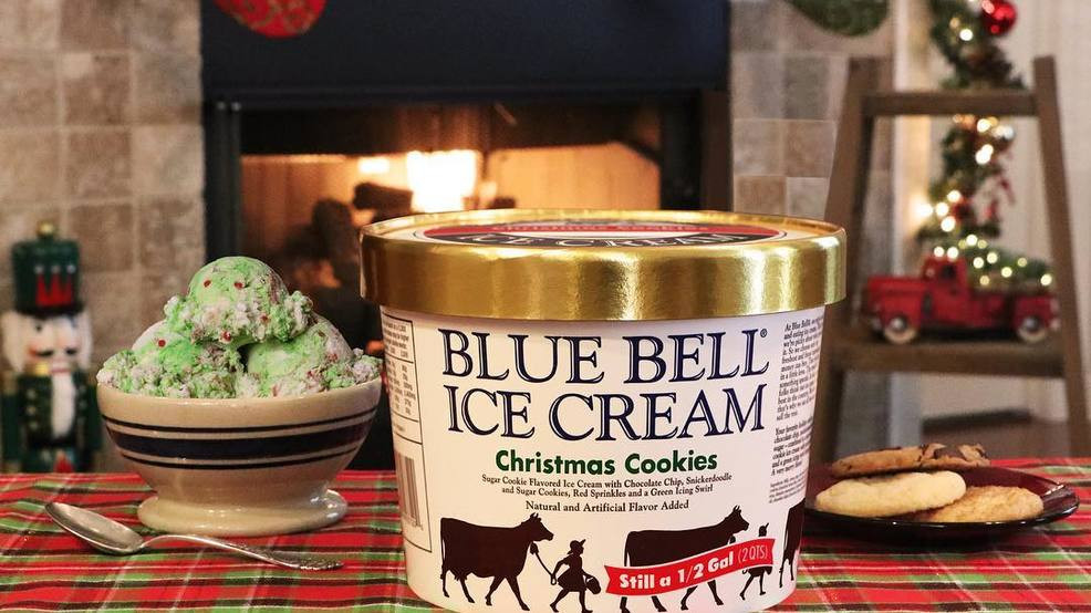 Blue Bell Ice Cream Christmas Cookies
 Blue Bell s Christmas Cookies ice cream returns for the