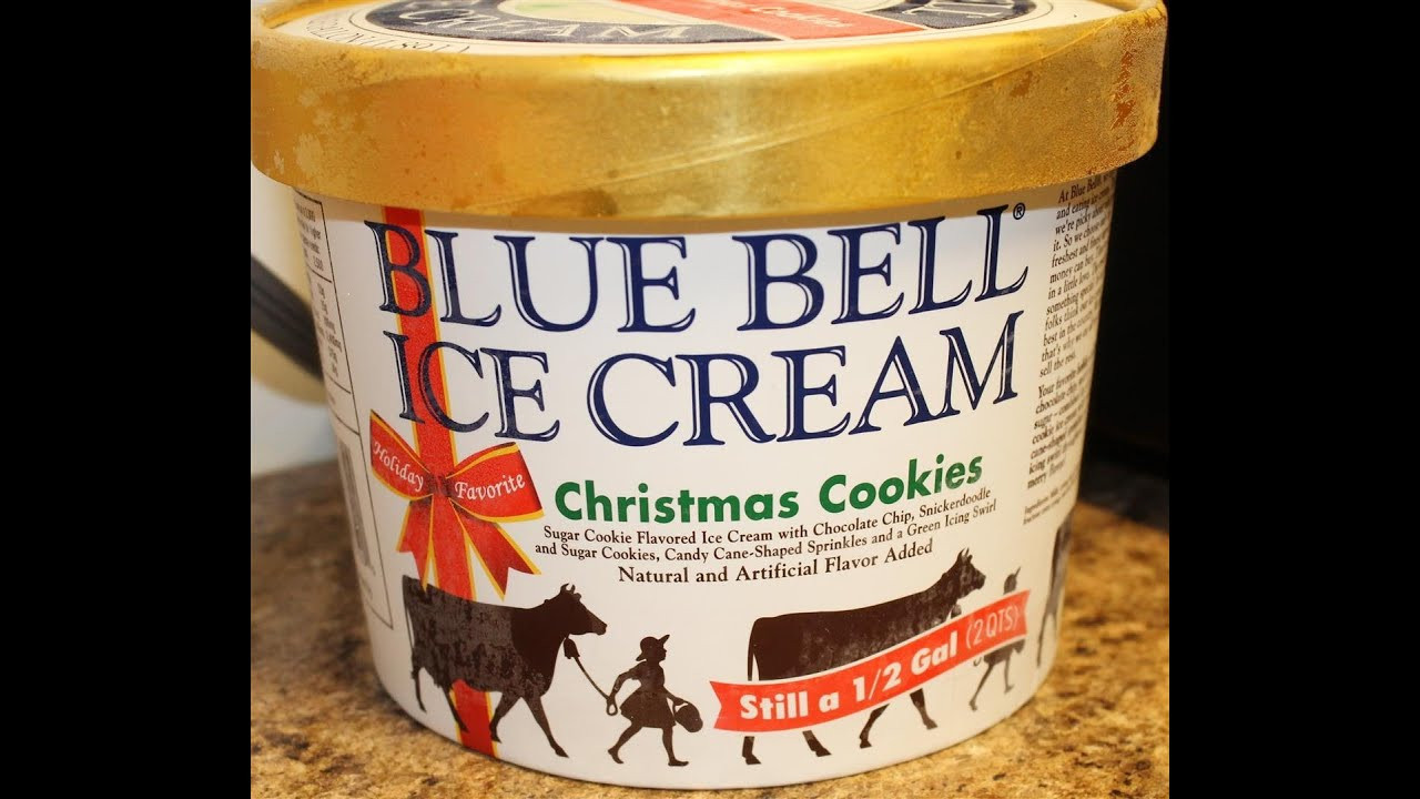 Blue Bell Ice Cream Christmas Cookies
 Blue Bell Christmas Cookie Ice Cream Review