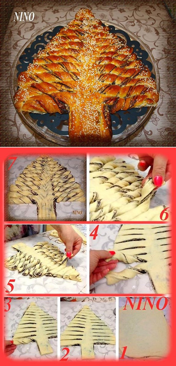 Braided Christmas Bread
 Braided Nutella Christmas Tree Bread DIY Recipe AllDayChic