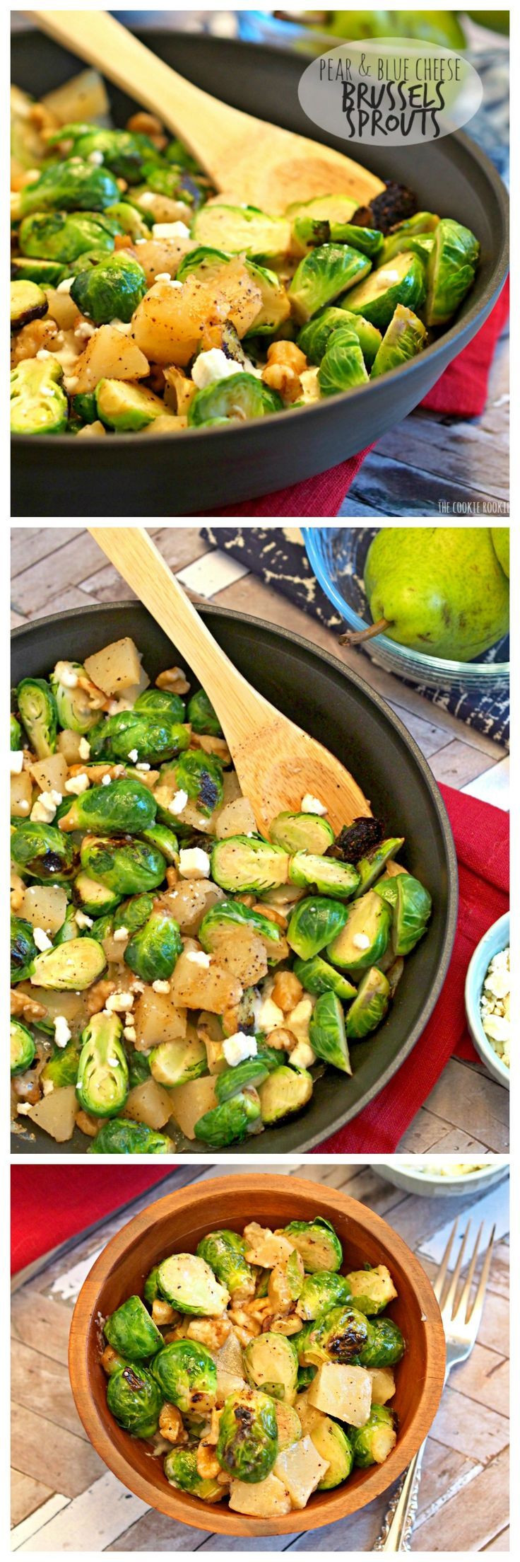 Brussels Sprouts Thanksgiving Side Dishes
 Pear and Blue Cheese Roasted Brussels Sprouts