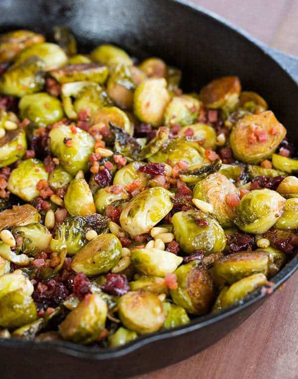 Brussels Sprouts Thanksgiving Side Dishes
 Brussels Sprouts with Pancetta Cranberries & Pine Nuts