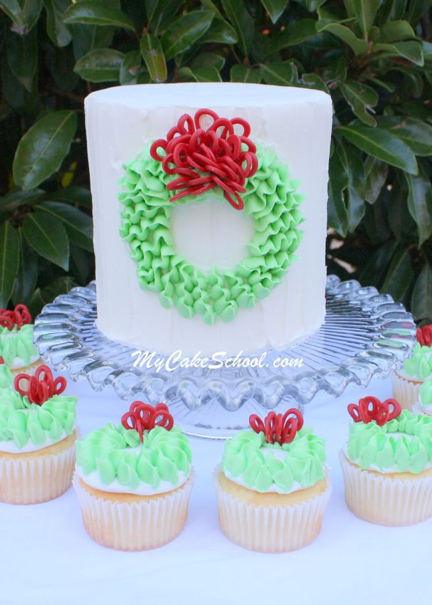 Buttercream Christmas Cakes
 17 Best images about Leaf tip on Pinterest