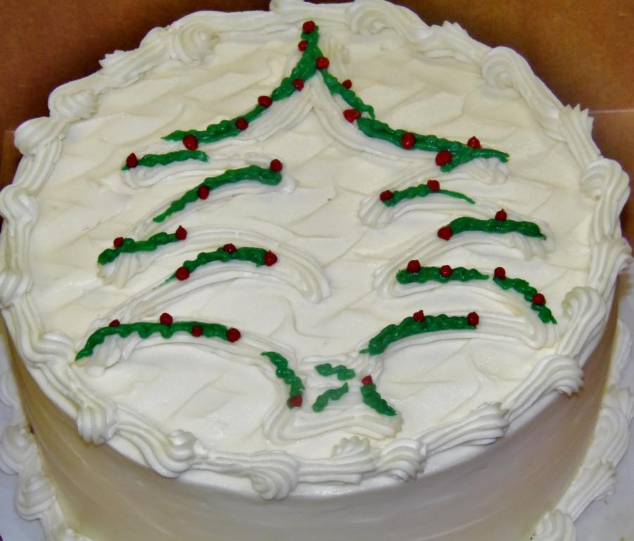 Buttercream Christmas Cakes
 buttercream contemporary christmas tree cake cake by