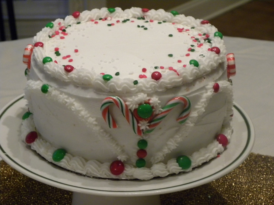 Buttercream Christmas Cakes
 Vanilla Buttercream Christmas Cake CakeCentral
