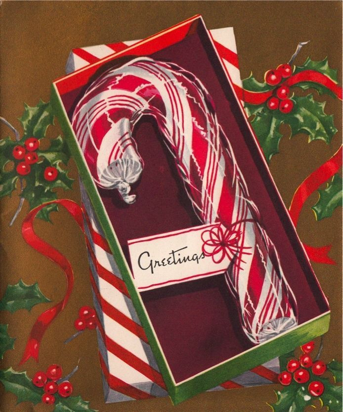 Candy Cane Christmas Cards
 1000 images about Old Fashioned Christmas Cards