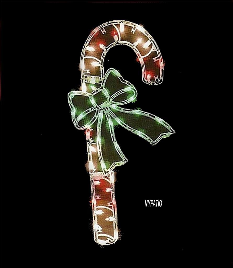 Candy Cane Christmas Lights Outdoor
 35" LIGHTED CANDY CANE 50 SHIMMERING LIGHTS FOLDING