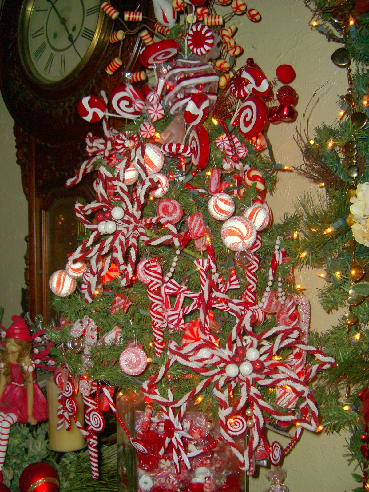 Candy Cane Christmas Tree
 House full of Christmas trees