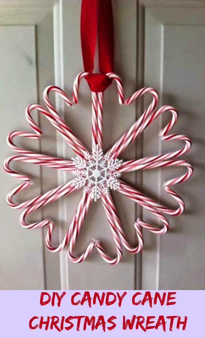 Candy Cane Christmas Wreath
 DIY Candy Cane Christmas Wreath – My Honeys Place