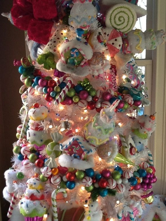 Candy Themed Christmas Ornaments
 Candy land tree Check out that ornament garland