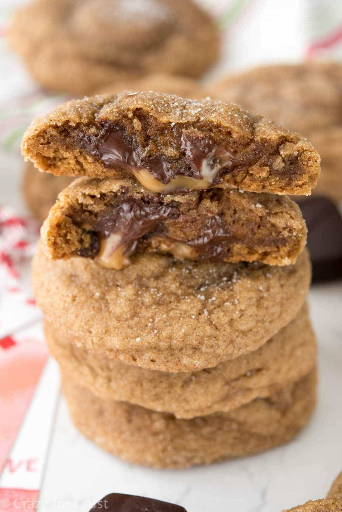 Caramel Christmas Cookies
 Salted Caramel Molasses Cookies Crazy for Crust