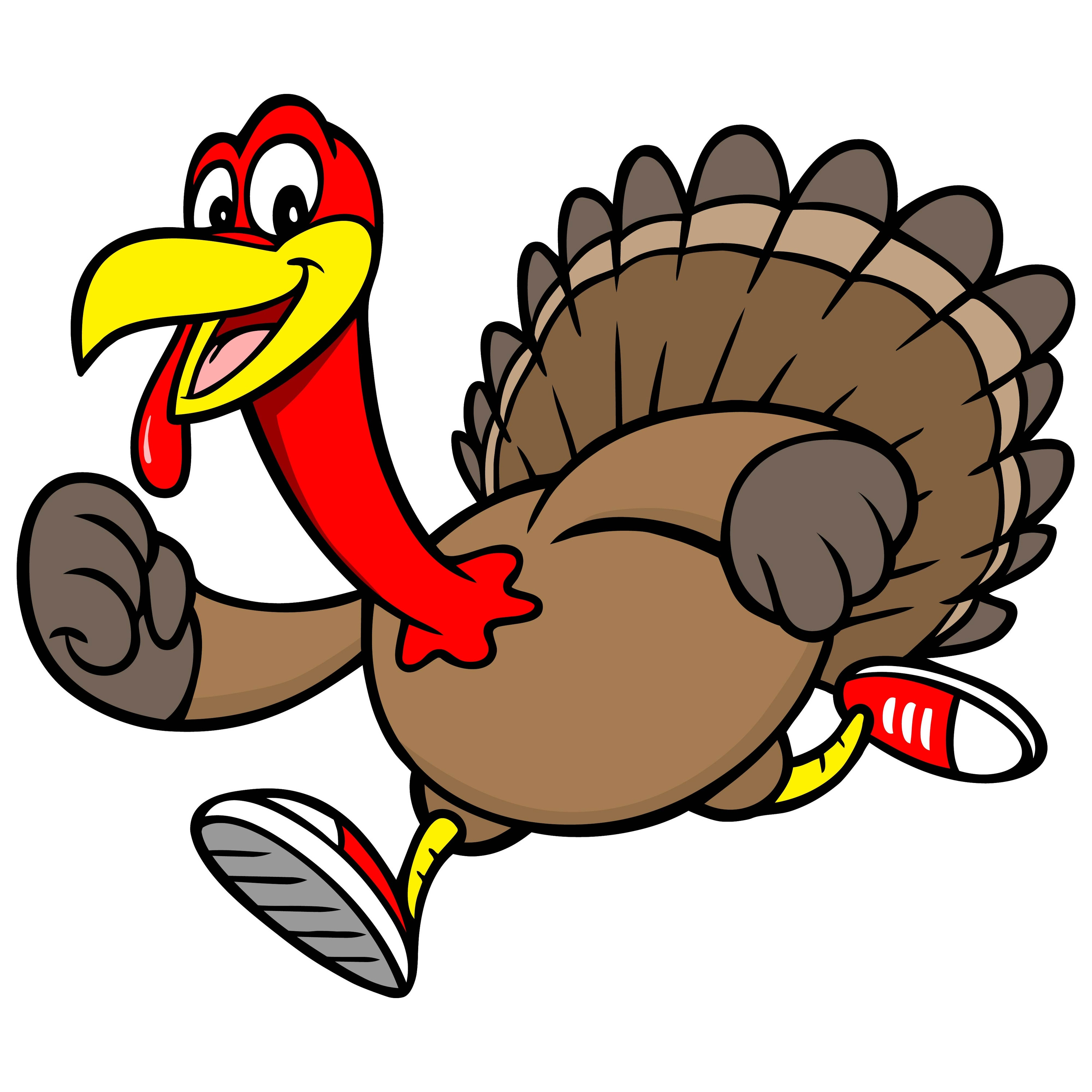 Cartoon Thanksgiving Turkey
 Drumstick Dash 2017 in Indianapolis IN Indy Honda