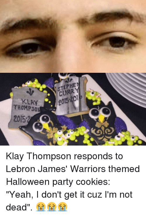 Cavs Halloween Cookies
 Funny Klay Thompson Memes of 2016 on SIZZLE