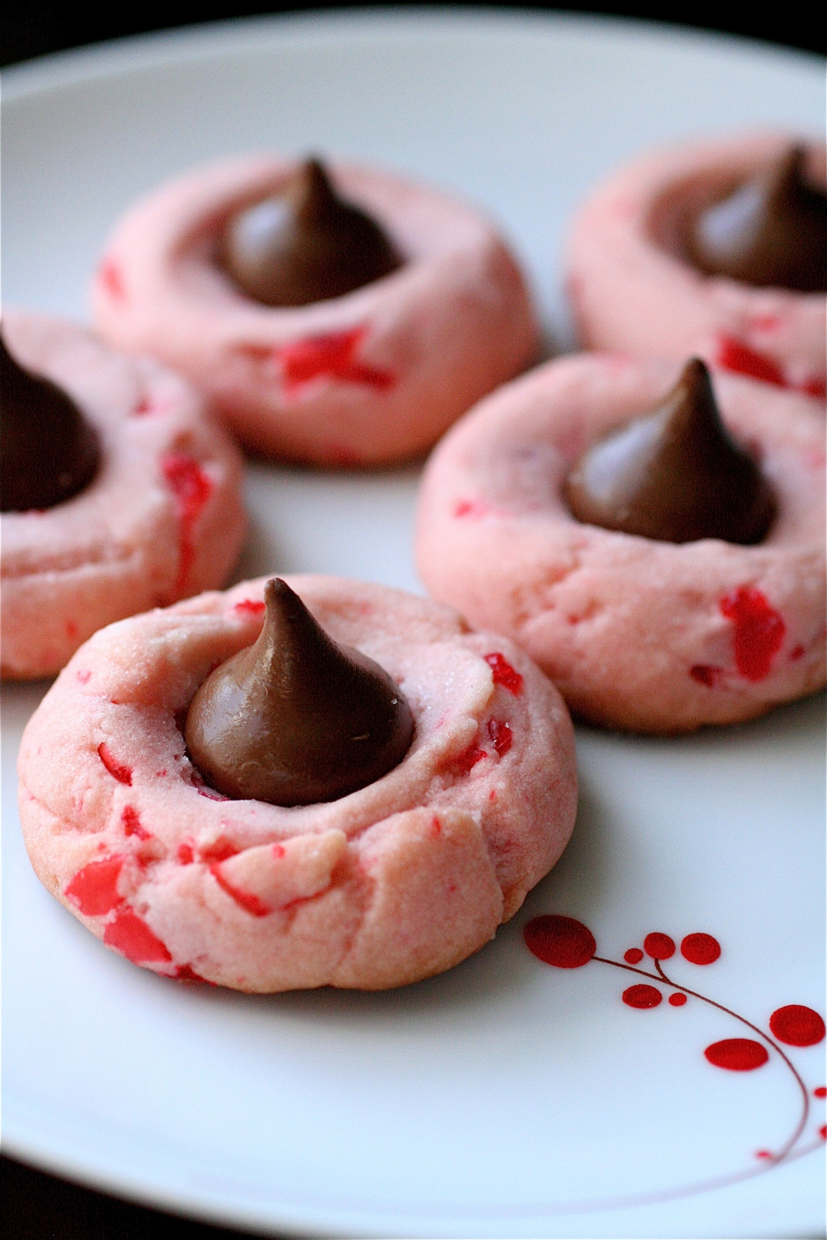 Cherry Christmas Cookies
 Cherry Chocolate Kisses