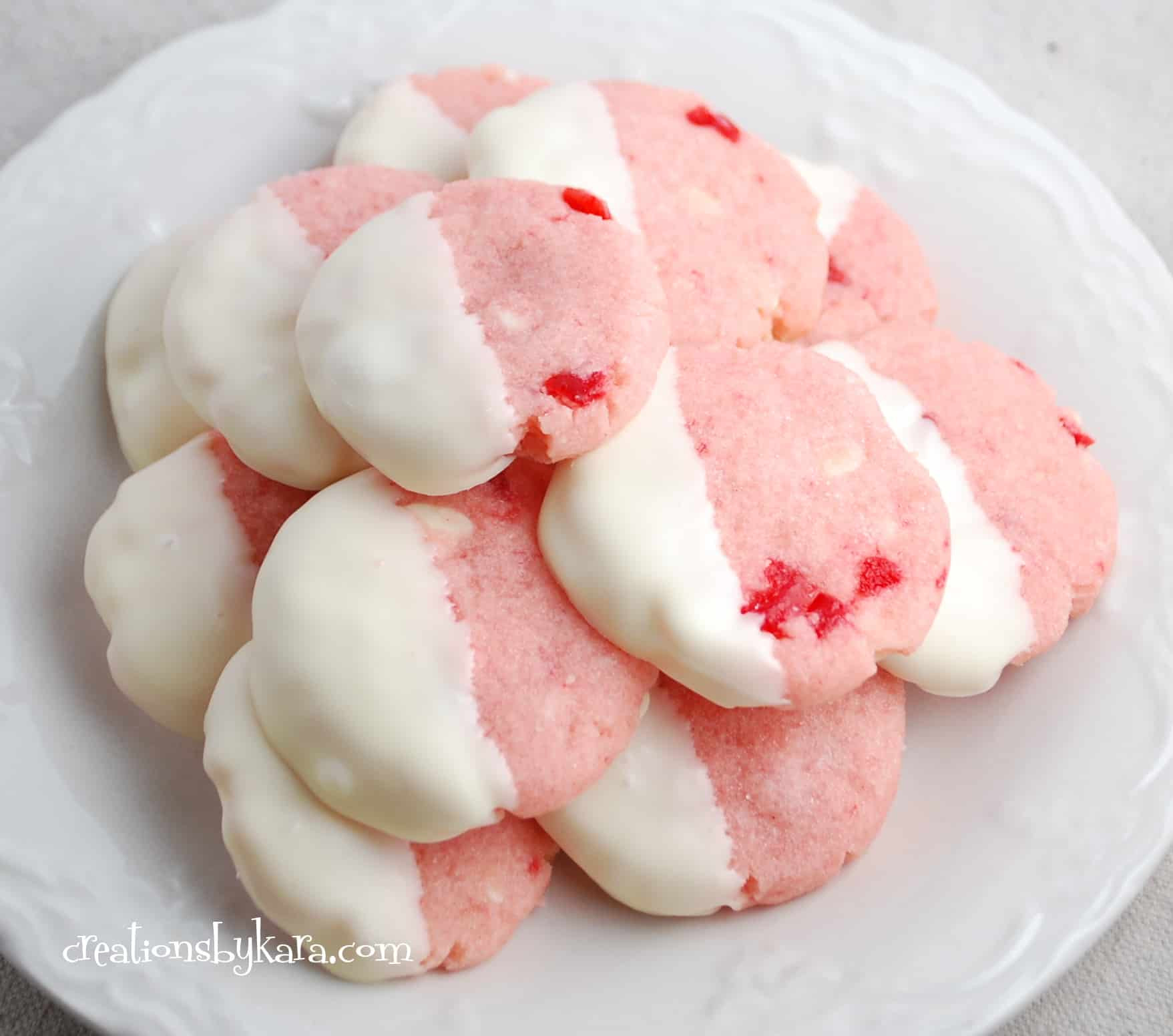Cherry Christmas Cookies
 Pistachio kiss cookies