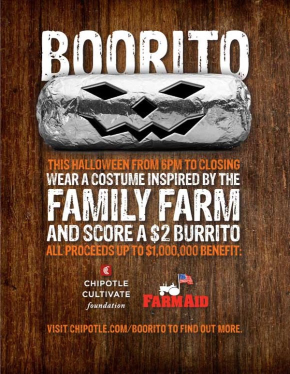 Chipotle Burritos Halloween
 Boorito Wear A Costume Inspired By A Family Farm