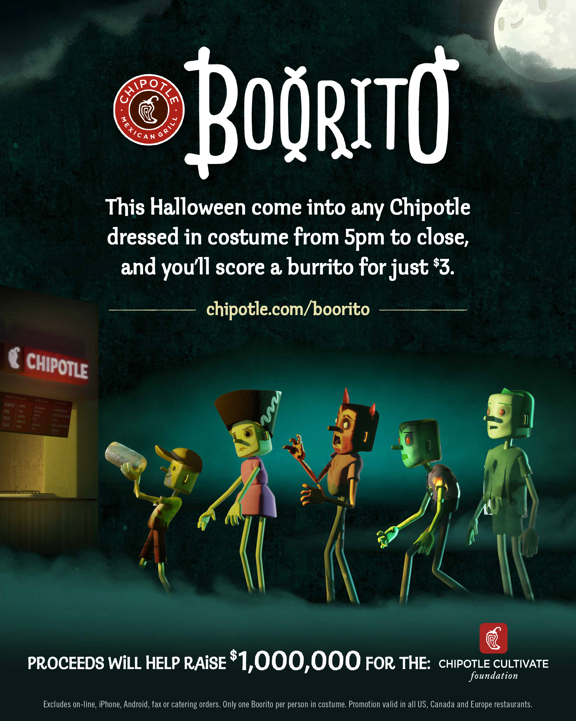 Chipotle Burritos Halloween
 CHIPOTLE CELEBRATES HALLOWEEN WITH BOORITO Chipotle