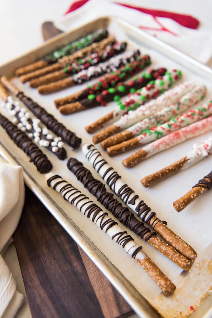 Chocolate Covered Pretzels Christmas
 Chocolate Covered Pretzel Rods House of Nash Eats